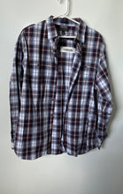 Load image into Gallery viewer, Banana Republic Mens Multicolor Plaid Long Sleeve Dress Shirt Size L 16-16.5