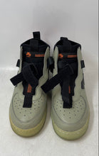 Load image into Gallery viewer, Nike Boys Air Force 1 Utility Mid Gray And Black Leather Sneakers Shoes Size 6Y