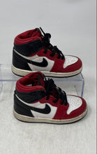 Load image into Gallery viewer, Nike Kids Air Jordan 1 Zoom CMFT Black White Red Sneaker Shoes Size 8C