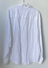 Load image into Gallery viewer, Cubavera Mens White Linen Long Sleeve Collared Button-Up Shirt Size XXL