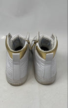 Load image into Gallery viewer, Guess Womens Lammi White Gold Mid Top Lace-Up Sneaker Shoes Size 7.5M