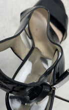 Load image into Gallery viewer, Michael Kors Womens Carla Black Leather Stiletto Heel Slingback Sandals Size 8M