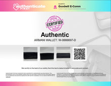 Load image into Gallery viewer, Authentic Emporio Armani Womens Brown Leather Card Holder Clutch Wallet Worn
