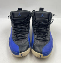 Load image into Gallery viewer, Authentic Nike Womens Air Jordan 12 Black Blue Sneaker Shoes Size 11.5 Stained
