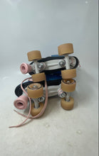 Load image into Gallery viewer, Circle Society Girls Blue 4-Wheels Lace-Up Ankle Roller Skate Size 3-7
