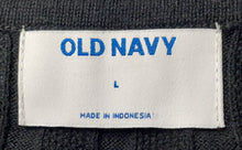 Load image into Gallery viewer, Old Navy Mens Black Cotton Ribbed Knit Short Sleeve Polo Shirt Size Large