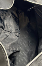 Load image into Gallery viewer, Guess Los Angeles Womens Black Silver Double Handles Pockets Travel Duffle Bag