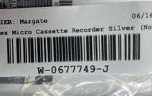 Load image into Gallery viewer, Memorex Silver Model MB2186A Handheld Micro Cassette Recorder Not Tested