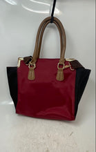 Load image into Gallery viewer, Bosisio Parini Womens Red Black Detachable Strap Inner Pockets Shoulder Tote Bag