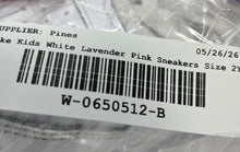Load image into Gallery viewer, Nike Kids Court Borough Low 2 BQ5451-111 White Lavender Pink Sneaker Shoes Sz 2Y