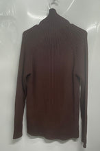 Load image into Gallery viewer, Massimo Dutti Mens Brown Knitted Long Sleeve Regular Fit Full-Zip Sweater Size M