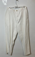 Load image into Gallery viewer, Dockers Womens White Flat Front Straight Leg Pockets Casual Chino Pants Size 16