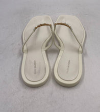 Load image into Gallery viewer, Authentic Tory Burch Womens Roxanne White Slip-On Flat Thong Sandals Size 9M