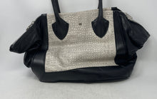 Load image into Gallery viewer, Pour La Victoire Womens Gray Black Animal Print Shoulder Tote Handbag