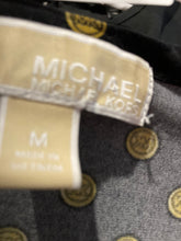 Load image into Gallery viewer, Michael Kors Womens Black Yellow Sleeveless Blouse Top Size Medium