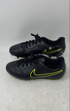 Load image into Gallery viewer, Nike Unisex Kids Tiempo Legend 10 Club MG Black Neon Soccer Cleats Size 5.5Y
