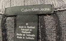 Load image into Gallery viewer, Calvin Klein Jeans Mens Black Cotton Long Sleeve Full-Zip Sweater Size M