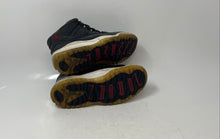 Load image into Gallery viewer, Nike Kids Air Jordan 11 Black Leather Lace-Up Mid Top Basketball Shoes Size 3Y