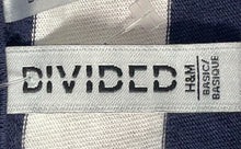Load image into Gallery viewer, Divided By H&M Womens Black White Striped Button Front Cropped Polo Shirt Sz XS