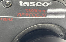 Load image into Gallery viewer, Tasco Black 12X50mm Zip Focus Fully Coated Optics Binoculars
