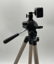 Load image into Gallery viewer, Unbranded Silver-Tone Black Adjustable Portable Camera Tripod