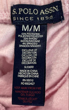 Load image into Gallery viewer, US Polo Assn. Womens Pink Pockets Elastic Waist Drawstring Sweatpants Size M