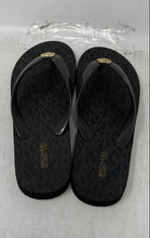 Load image into Gallery viewer, Michael Kors Womens Mini Jet Set Dark Brown Slip-On Flip Flop Sandals Size 6M
