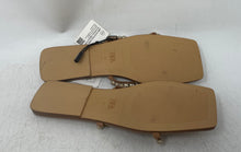 Load image into Gallery viewer, Zara Womens Brown Silver Open Toe Slip-On Slide Sandals Size 36 With Tag