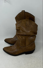 Load image into Gallery viewer, Style & Co. Womens Dannaa Brown Leather Cowgirl Western Boots Size 7.5 M