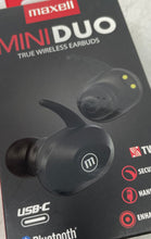 Load image into Gallery viewer, Maxell Mini Duo Black Bluetooth True Wireless In-Ear Earbuds Factory Sealed