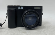 Load image into Gallery viewer, Model DC101 Black 4K Ultra HD 16x Powerful Zoom Digital Camera Not Tested In Box