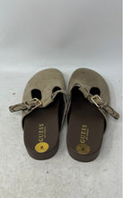 Load image into Gallery viewer, Guess Womens Brown Taupe Suede Round Toe Slip-On Clog Sandals Size 8M
