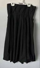 Load image into Gallery viewer, Zara Womens Black Pleated Strapless Side Zip Square Neck Mini Dress Size Small