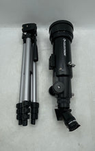 Load image into Gallery viewer, Celestron Travel Scope Black Portable Refractor Telescope With Tripod In Case