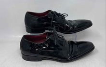 Load image into Gallery viewer, Hugo Boss Mens Black Patent Leather Square Toe Lace-Up Oxford Dress Shoes Size 9