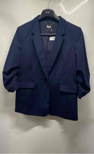 Load image into Gallery viewer, DKNY Womens Navy Blue Notch Lapel Single-Breasted One-Button Blazer Size 18