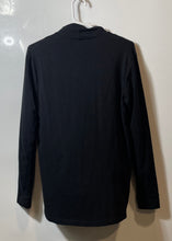 Load image into Gallery viewer, Zara Womens Black Cotton Blend Long Sleeve Turtleneck Pullover T-Shirt Size L
