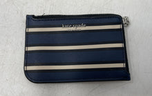 Load image into Gallery viewer, Kate Spade New York Womens Blue Beige Credit Card Slots Coin Wallet