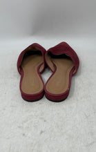Load image into Gallery viewer, Arezzo Womens Red Suede Pointed Toe Slip-On Mule Flats Size EUR 39