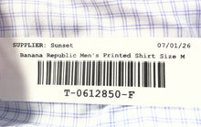 Load image into Gallery viewer, Banana Republic Mens Purple Plaid Cotton Non-Iron Stretch Button-Up Shirt Size M