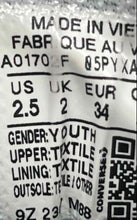 Load image into Gallery viewer, Converse Boys CT All Star Street Mid A01702F Black Lace-Up Sneakers Shoes Sz 2.5