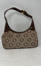 Load image into Gallery viewer, Brentano Womens Brown Monogram Inner Pockets Adjustable Strap Shoulder Bag