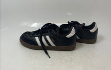 Load image into Gallery viewer, Adidas Girls Samba Classic 036516 Black White Leather Tennis Sneaker Shoes 2.5