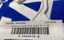Load image into Gallery viewer, Unisex Blue White Argentina International Manchester Knitted Scarf 8" x 54"