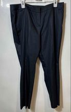 Load image into Gallery viewer, New York & Company Womens Dark Blue Flat Front Slash Pocket Dress Pants Size 16