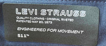 Load image into Gallery viewer, Levi's Mens 511 Engineered For Movement Blue Straight Leg Chino Pants Size 30/32