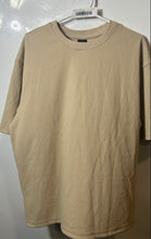 Load image into Gallery viewer, DR Essentials Mens Beige Knit Oversized Short Sleeve Pullover T-shirt Size Large