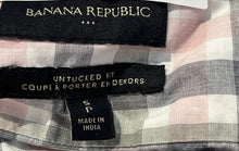 Load image into Gallery viewer, Banana Republic Mens Multicolor Plaid Cotton Long Sleeve Button-Up Shirt Size S