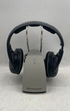 Load image into Gallery viewer, Sennheiser HDR120 Black Portable Wireless Headphones With Charging Base Untested