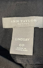 Load image into Gallery viewer, Ann Taylor Womens Black Regular-Fit Flat Front Bootcut-Leg Dress Pants Size 0P